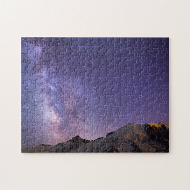 Puzzle Vía Láctea y Monte Rainier | Estado de Washington (Horizontal)