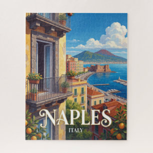 Puzzle Viaje a la Bahía de Nápoles Italia y Vesubio