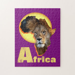 Puzzle Viaje África León Safari Animales Wildlife Graph