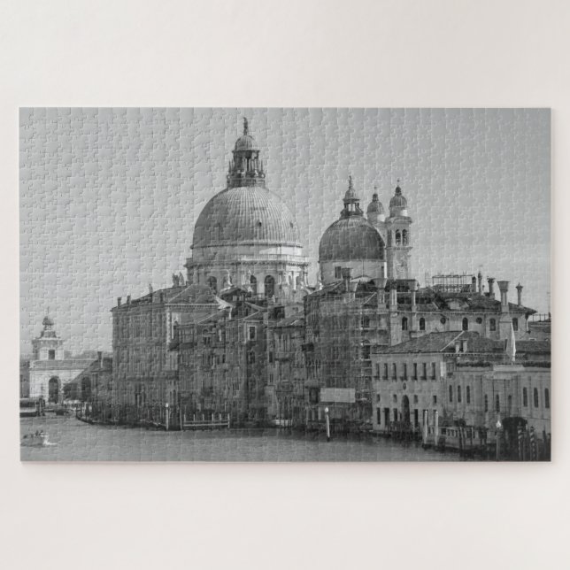 Puzzle Viaje al canal de Venecia de San Marcos Blancos Ne (Horizontal)