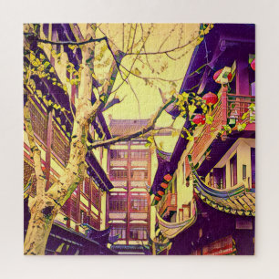 Puzzle Viaje al Viejo Shanghai Viejo Jardín Yu Yuan