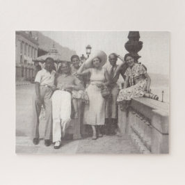 Puzzle Viaje antiguo foto de la Riviera Francesa de los a