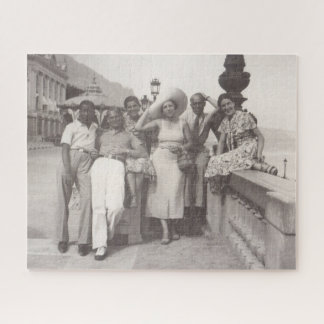 Puzzle Viaje antiguo foto de la Riviera Francesa de los a