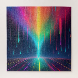 Puzzle Viaje con gota de arcoiris