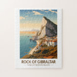 Puzzle Viaje de arte del Rock of Gibraltar<br><div class="desc">Rock de Gibraltar en un estilo vectorial. El Peñón de Gibraltar es un promontorio monolítico de piedra caliza situado en el territorio británico de Gibraltar,  cerca del extremo suroeste de Europa,  en la península ibérica.</div>