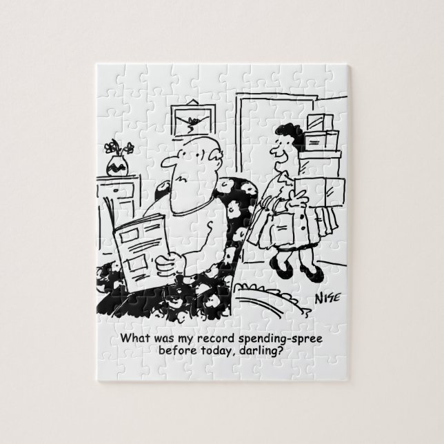 Puzzle Viaje de compras. Gasto de registro. Sobreviviendo (Vertical)