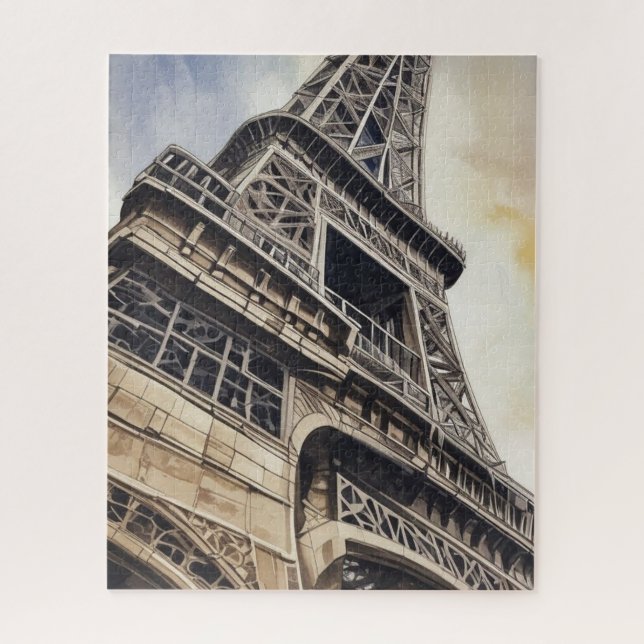 Puzzle Viaje de la Torre Eiffel de París (Vertical)