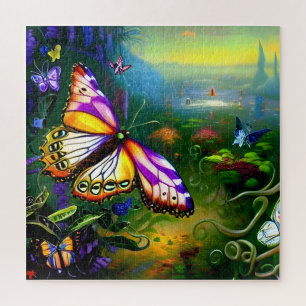 Puzzle Viaje de mariposa de fantasía