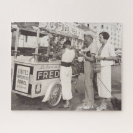 Puzzle Viaje de vacaciones en Cannes Francia en los años 