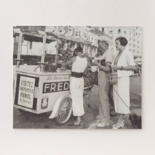 Puzzle Viaje de vacaciones en Cannes Francia en los años 