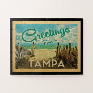 Puzzle Viaje de Vintage en Playa Tampa