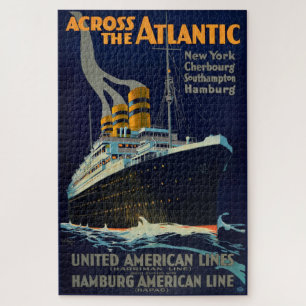 PUZZLE VIAJE DE VINTAGE OCEAN LINER