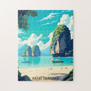 Puzzle Viaje del Paraíso de Playa de Tailandia en Krabi