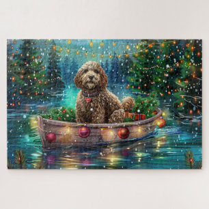 Puzzle Viaje Festivo de Navidad de Cockapoo