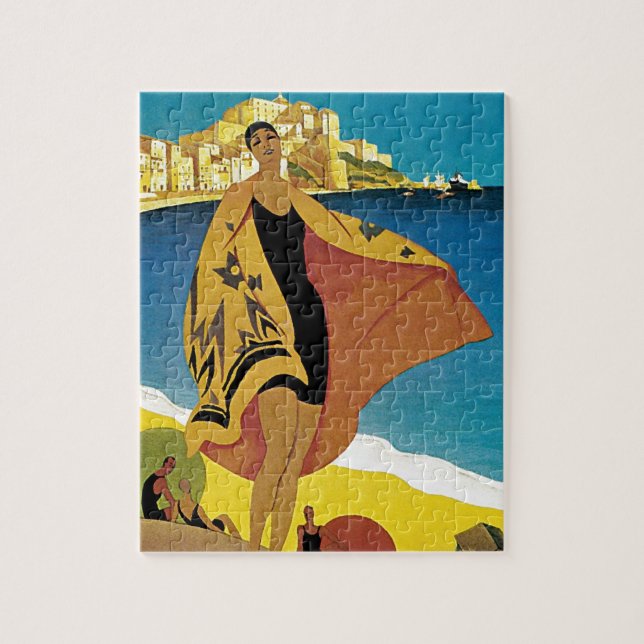 Puzzle Viaje francés vintage (Vertical)