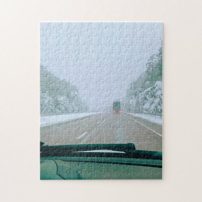 Puzzle Viaje nevado por Suecia (Vertical)