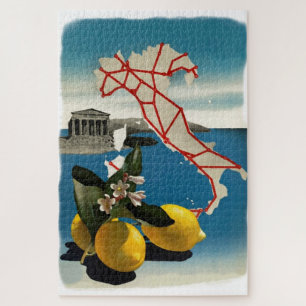 Puzzle Viaje por Italia Vintage