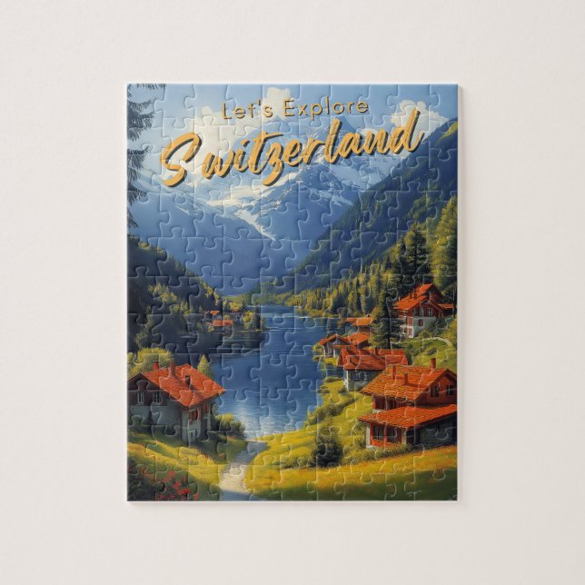 Puzzle Viaje por Suiza (Vertical)