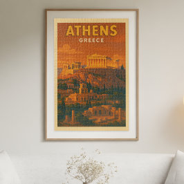 Puzzle Viaje Retro Atenas Grecia