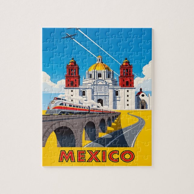 Puzzle Viaje vintage a México (Vertical)