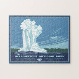 Puzzle Viaje WPA de piedra amarilla vintage - Viejo Fe
