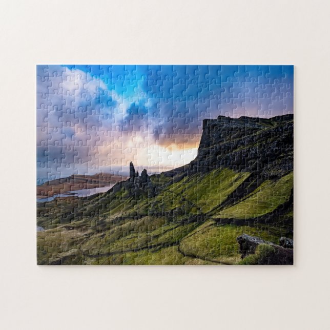 Puzzle Viajero de la Isla Storr de Sky Scotland (Horizontal)