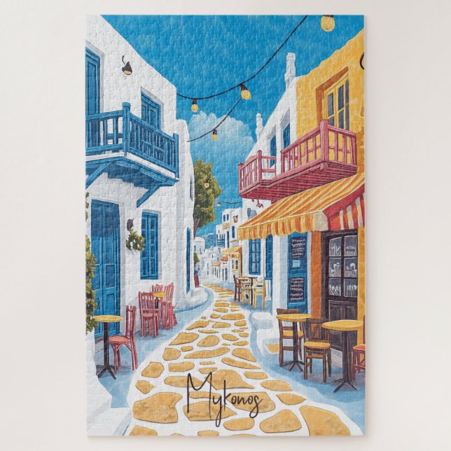 Puzzle Viajes a Mykonos Grecia (Vertical)