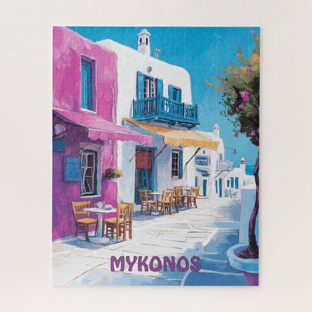 Puzzle Viajes a Mykonos Grecia (Vertical)