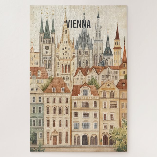 Puzzle Viajes a Viena, Austria (Vertical)