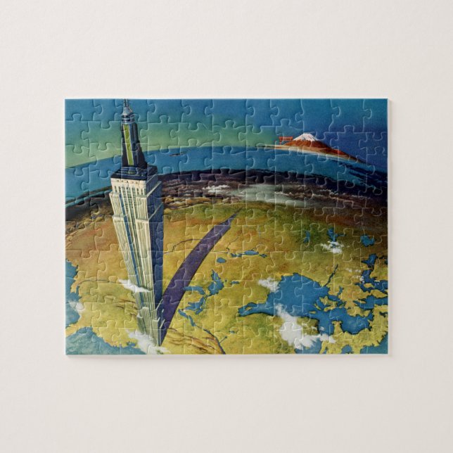 Puzzle Viajes Antiguos Edificio Empire State Nueva York (Horizontal)