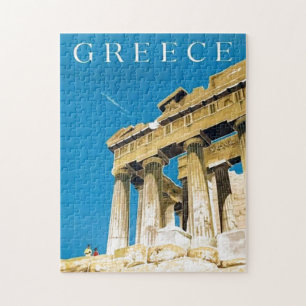 Puzzle Viajes de época Atenas Grecia Templo del Partenón