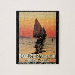 Puzzle Viajes de época, barcos en el Palacio Excelsior Ve