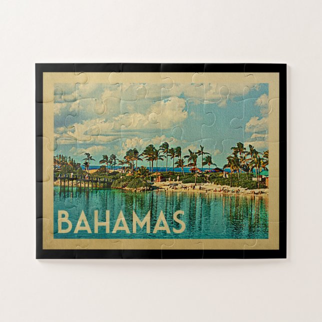 Puzzle Viajes de época de Bahamas (Horizontal)