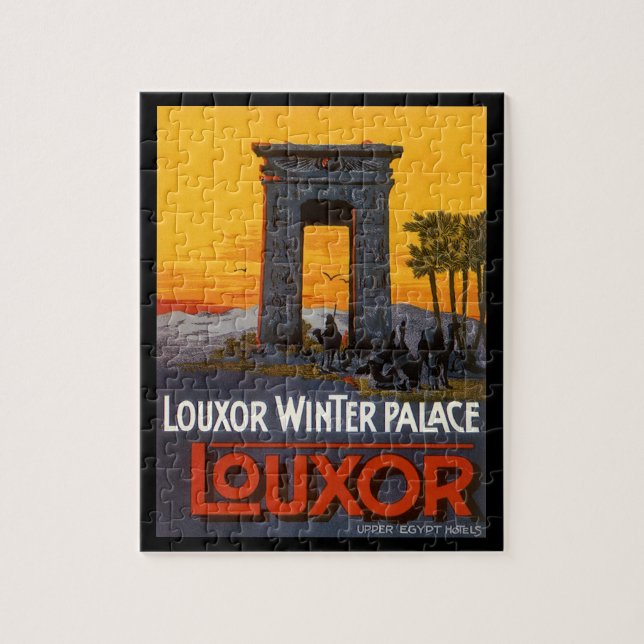Puzzle Viajes de época, Louxor Winter Palace, Egipto Áfri (Vertical)