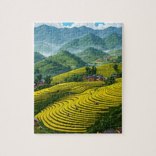 Puzzle Viajes de Sapa Vietnam (Vertical)