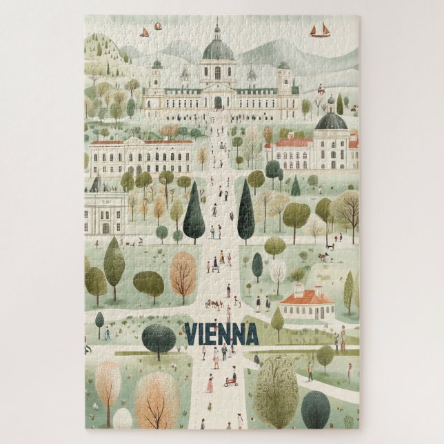 Puzzle Viajes de Viena Austria (Vertical)
