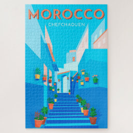Puzzle Viajes por el Marruecos de Chefchaouen moderno