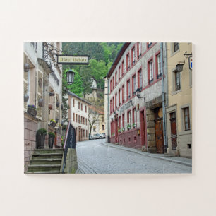 Puzzle Vianden, escena callejera de Luxemburgo