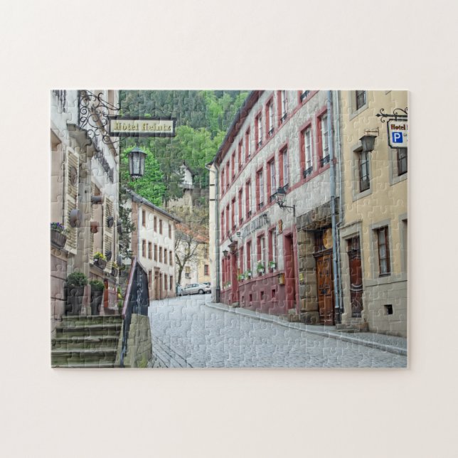 Puzzle Vianden, escena callejera de Luxemburgo (Horizontal)