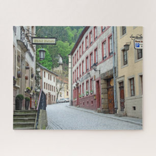 Puzzle Vianden, escena callejera de Luxemburgo