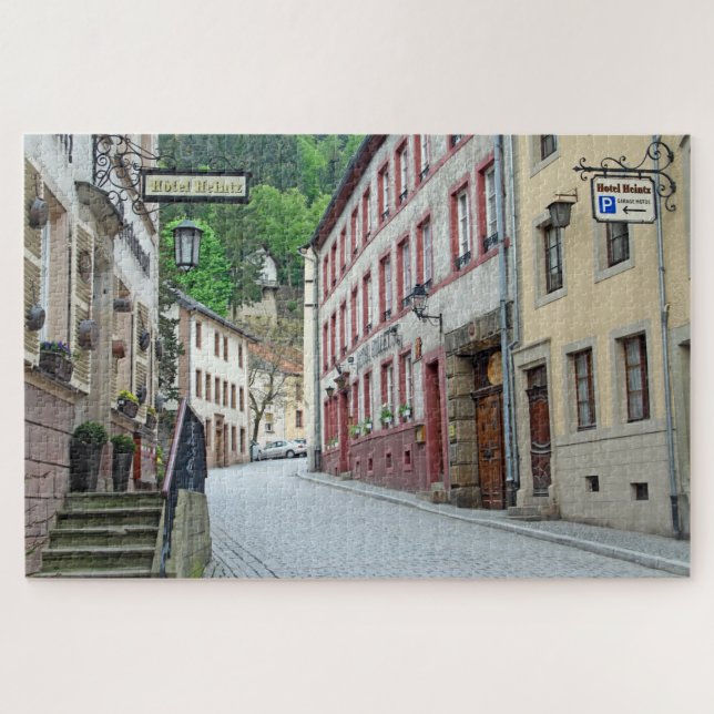 Puzzle Vianden, escena callejera de Luxemburgo (Horizontal)
