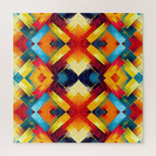 Puzzle Vibes antiguas en colores: elegantes formas geomét