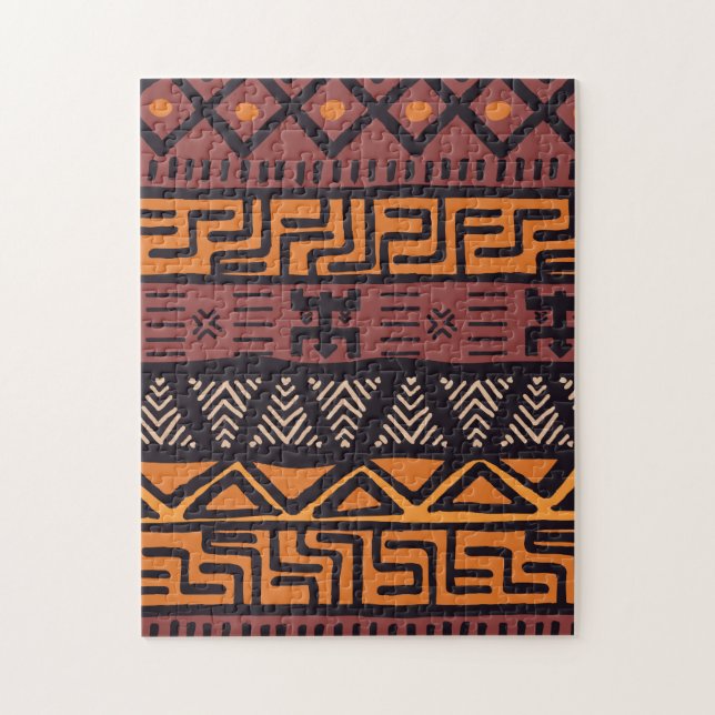 Puzzle Vibes étnicas africanas al estilo bohemio (Vertical)