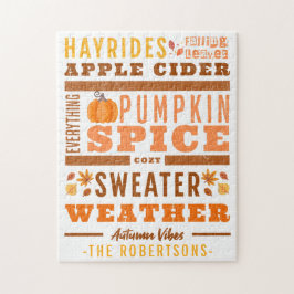 Puzzle Vibes otoñales inspiradas en el otoño moderno pers