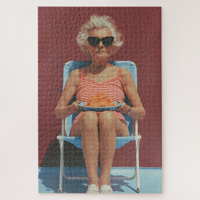 Puzzle Vibraciones Retro de Verano – Retrato de Mujer May (Vertical)