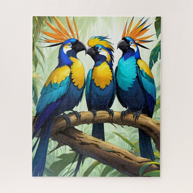 Puzzle Vibrante ave tropical (Vertical)