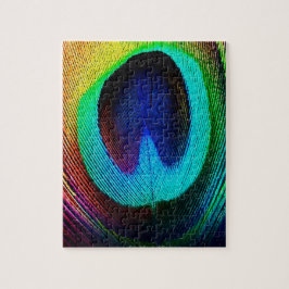 Puzzle Vibrante Feather Peacock