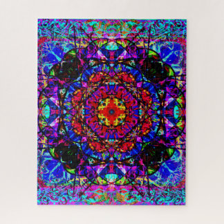 Puzzle Vibrante Knot celta de vidrio manchado Mandala
