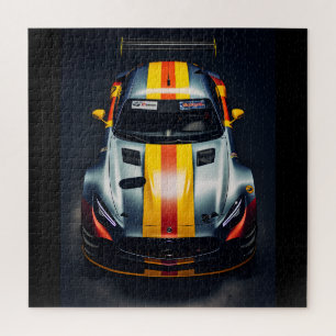 Puzzle Vibrante Matte Race Car Jigsaw Puzzle-Fun y Juego