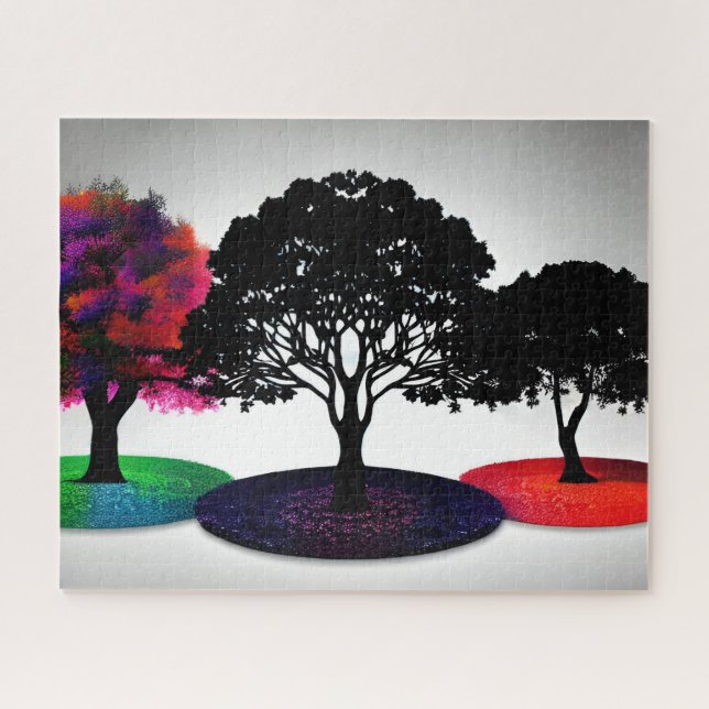 Puzzle Vibrante Trío de Árbol (Horizontal)